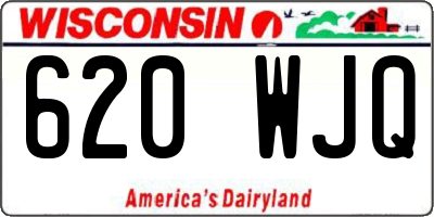 WI license plate 620WJQ