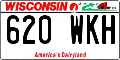 WI license plate 620WKH