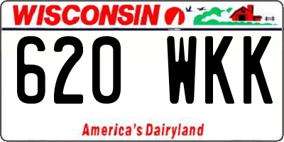 WI license plate 620WKK