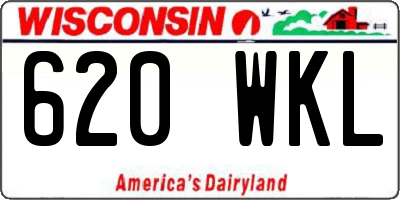 WI license plate 620WKL