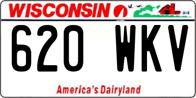 WI license plate 620WKV