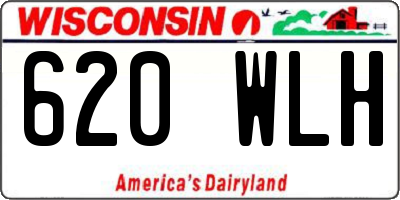 WI license plate 620WLH