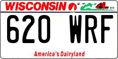 WI license plate 620WRF