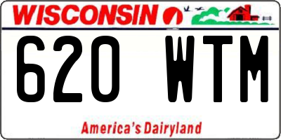 WI license plate 620WTM