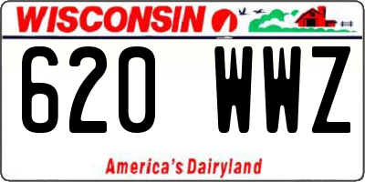 WI license plate 620WWZ