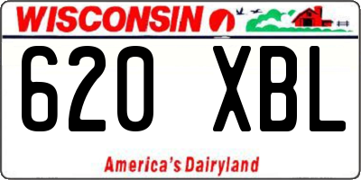 WI license plate 620XBL