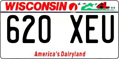 WI license plate 620XEU