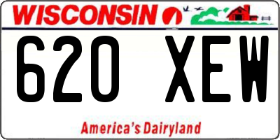 WI license plate 620XEW