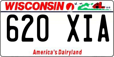 WI license plate 620XIA