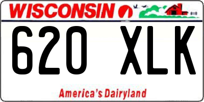WI license plate 620XLK