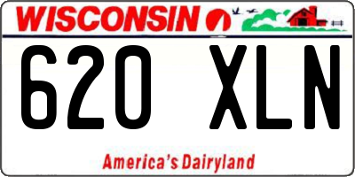 WI license plate 620XLN