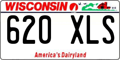 WI license plate 620XLS