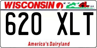 WI license plate 620XLT