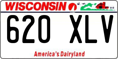 WI license plate 620XLV