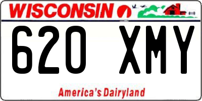 WI license plate 620XMY