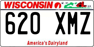 WI license plate 620XMZ