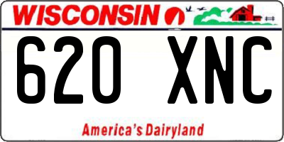 WI license plate 620XNC