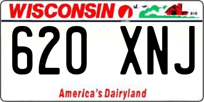WI license plate 620XNJ