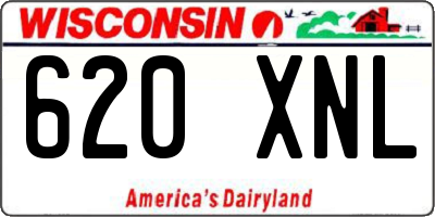 WI license plate 620XNL