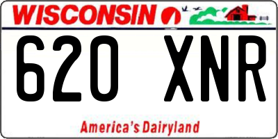 WI license plate 620XNR