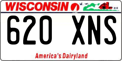 WI license plate 620XNS