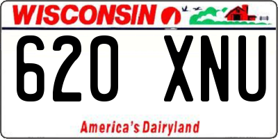WI license plate 620XNU