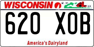 WI license plate 620XOB