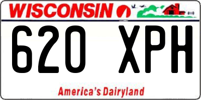 WI license plate 620XPH