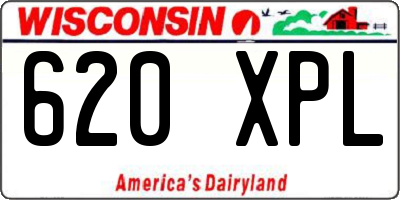 WI license plate 620XPL