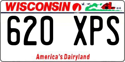 WI license plate 620XPS