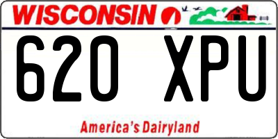 WI license plate 620XPU