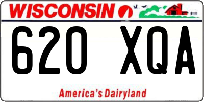WI license plate 620XQA