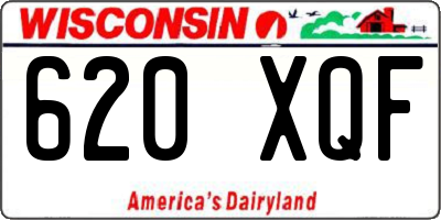 WI license plate 620XQF
