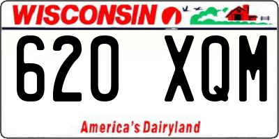 WI license plate 620XQM