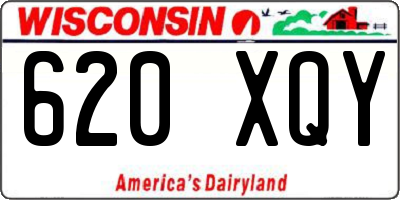 WI license plate 620XQY