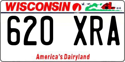 WI license plate 620XRA