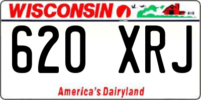 WI license plate 620XRJ