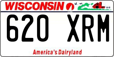 WI license plate 620XRM