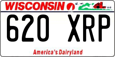 WI license plate 620XRP