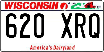 WI license plate 620XRQ