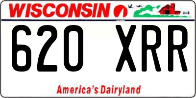 WI license plate 620XRR