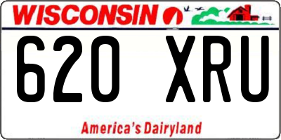 WI license plate 620XRU