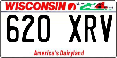 WI license plate 620XRV