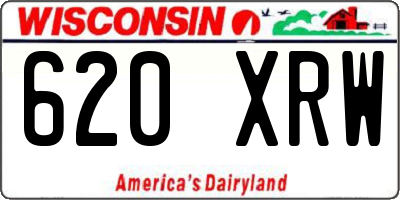WI license plate 620XRW