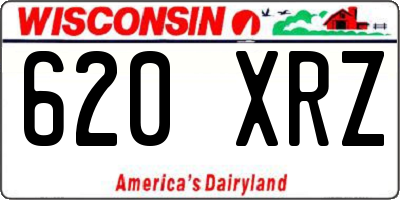 WI license plate 620XRZ
