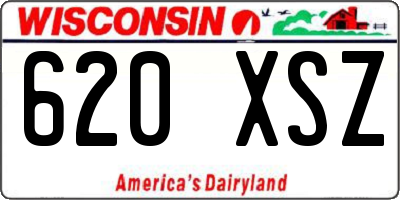 WI license plate 620XSZ