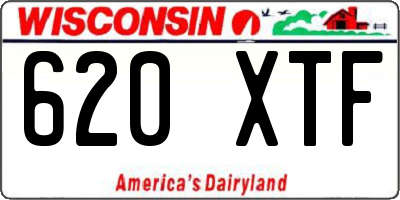 WI license plate 620XTF