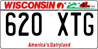 WI license plate 620XTG