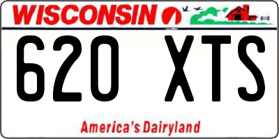 WI license plate 620XTS