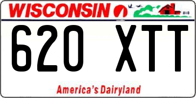 WI license plate 620XTT